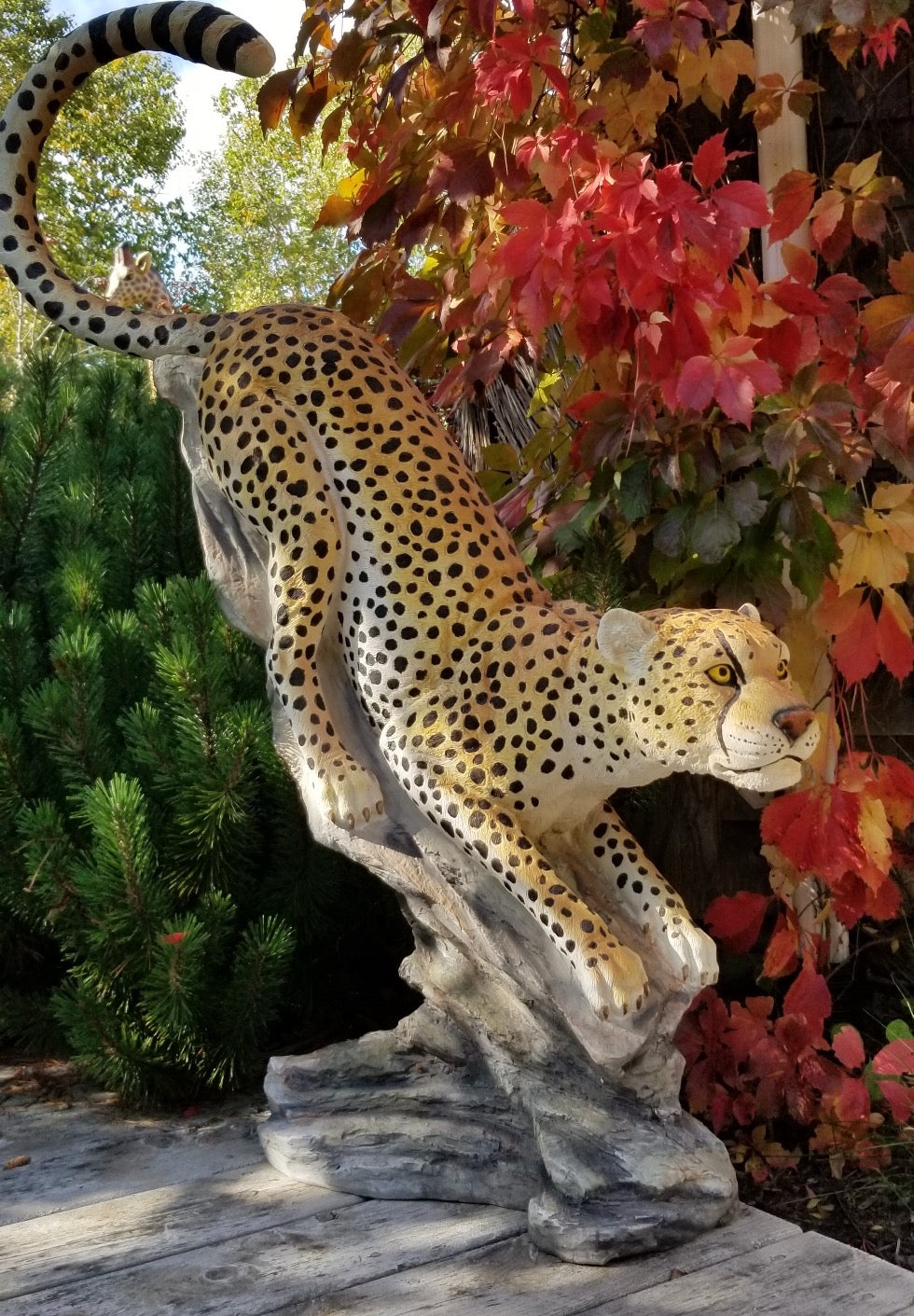 Cheetah Statue – Maritime Tropical Decor & Statues