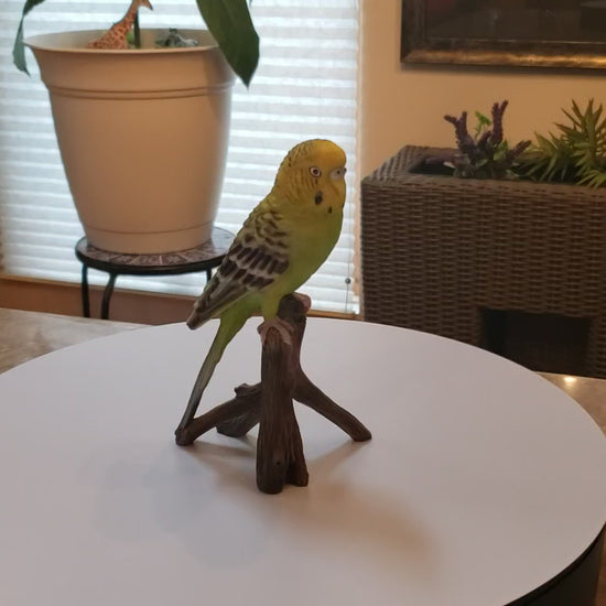 Auction for sale budgie bird statue