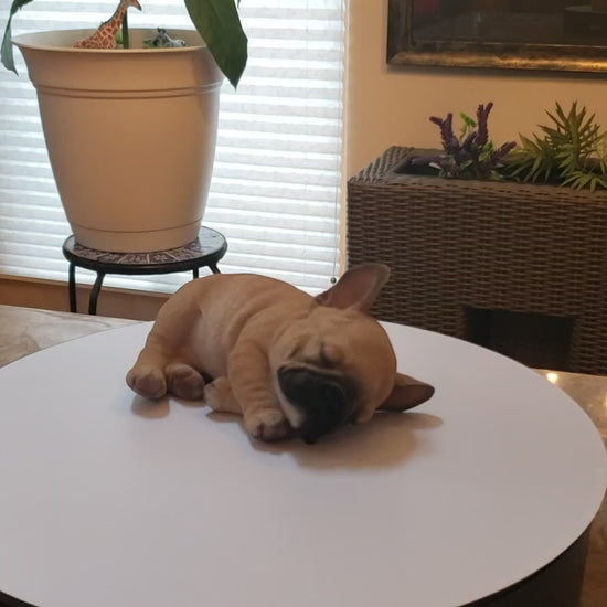 Auction for sale french bulldog statue