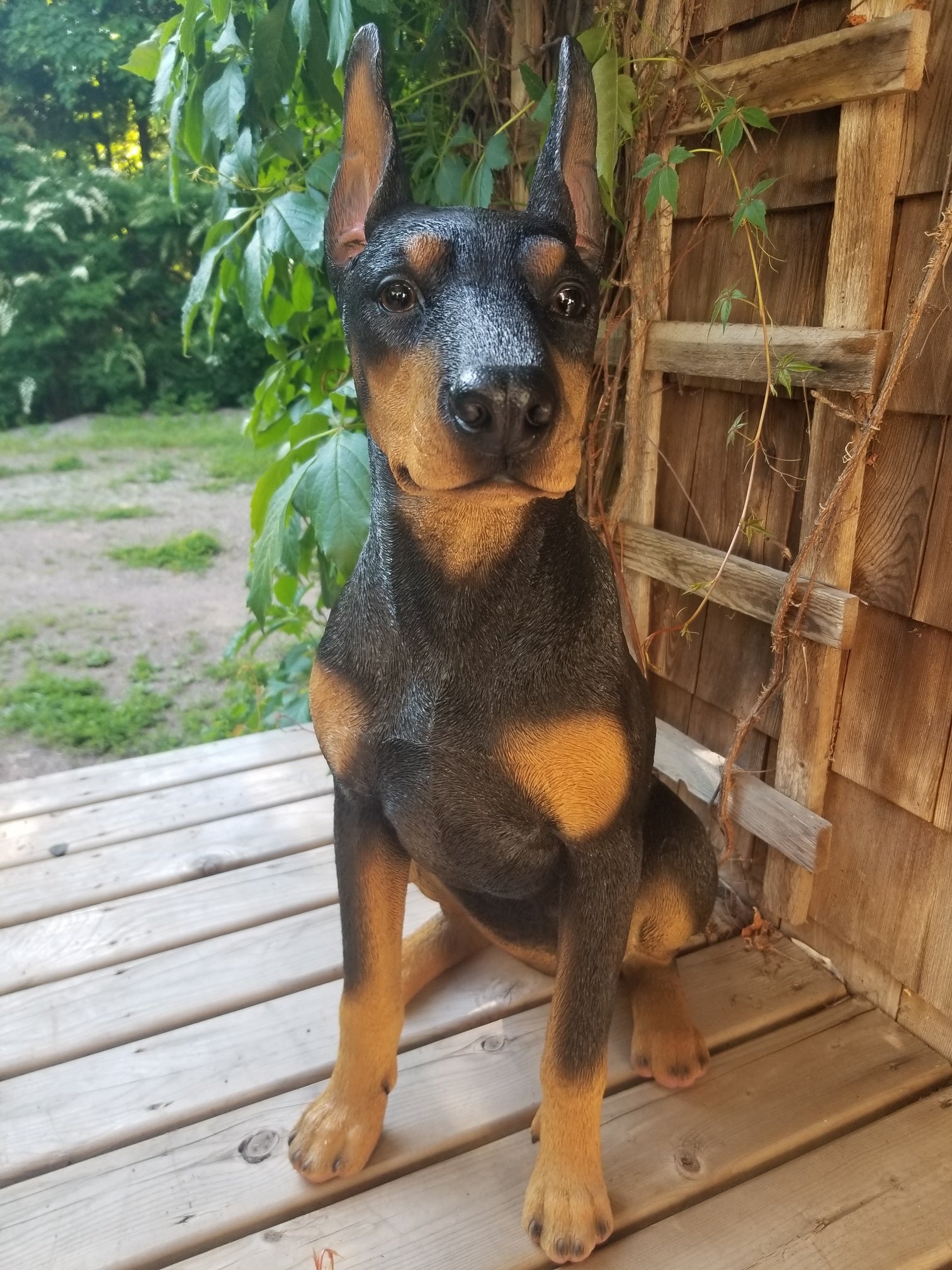 doberman dog statue for sale
