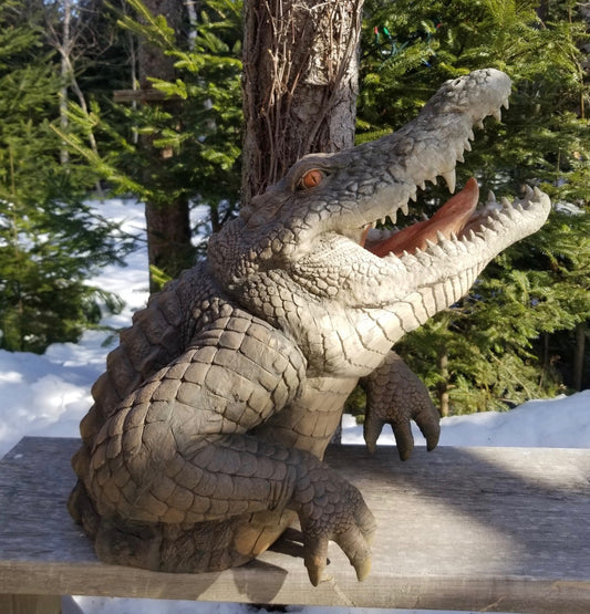 alligator head statue for sale