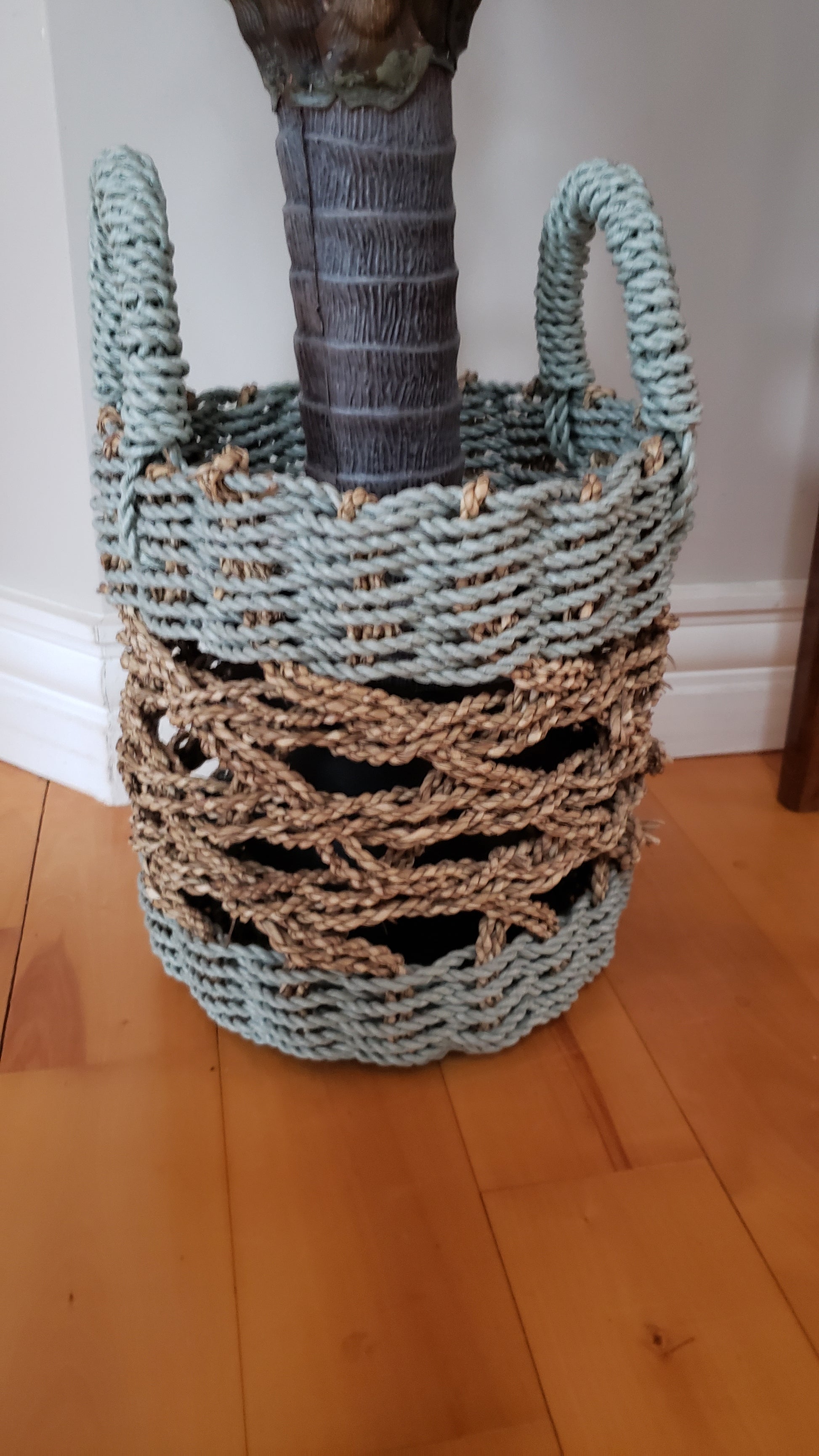 buy a rope basket at auction