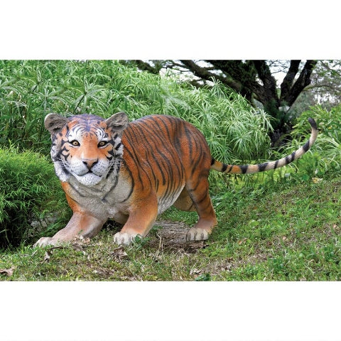 prowling bengal tiger statue for sale