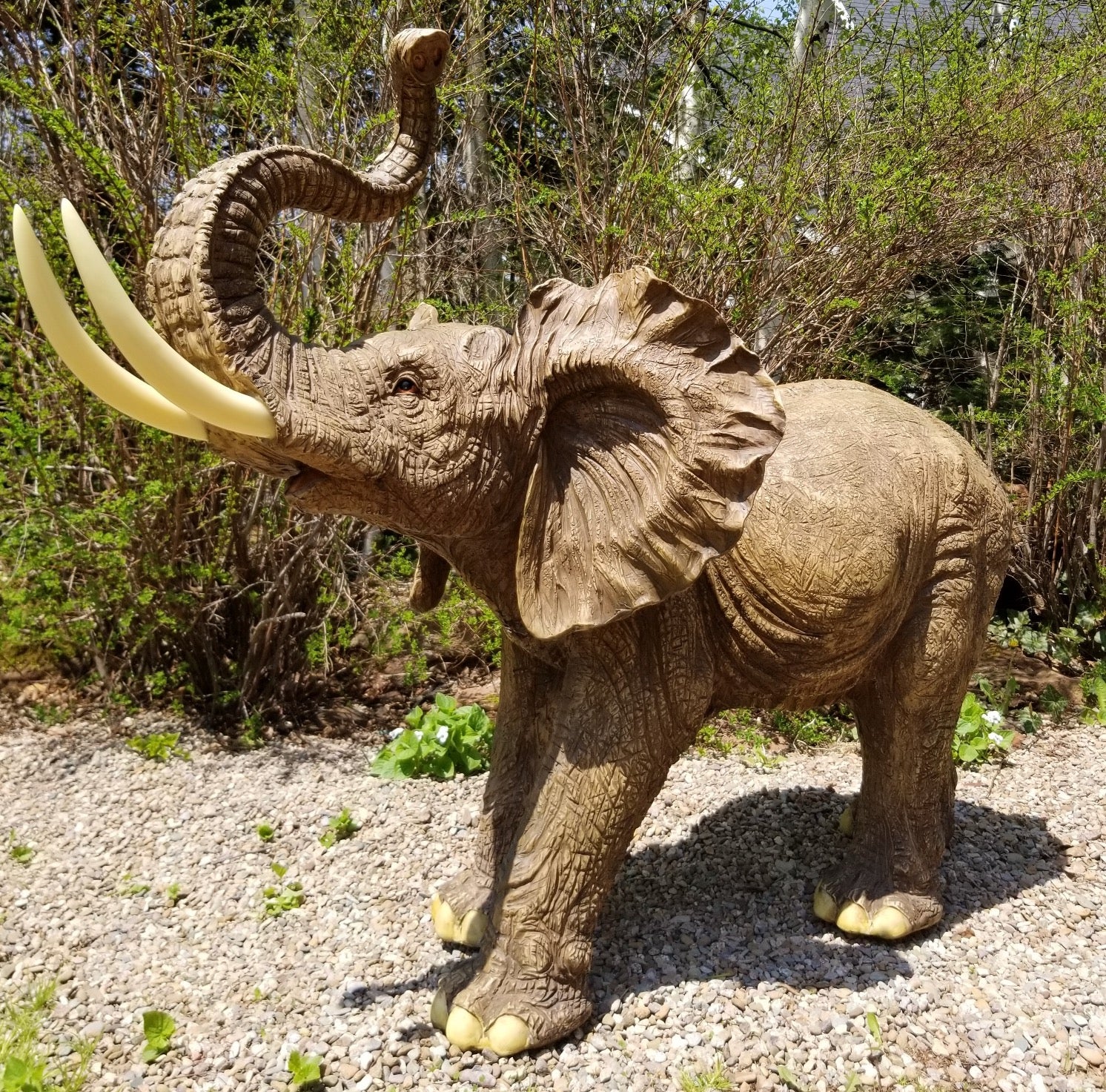 buy a large elephant statue at auction