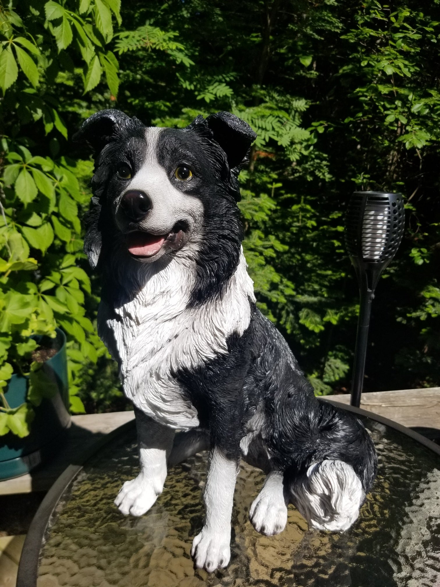 buy a border collie dog statue at auction