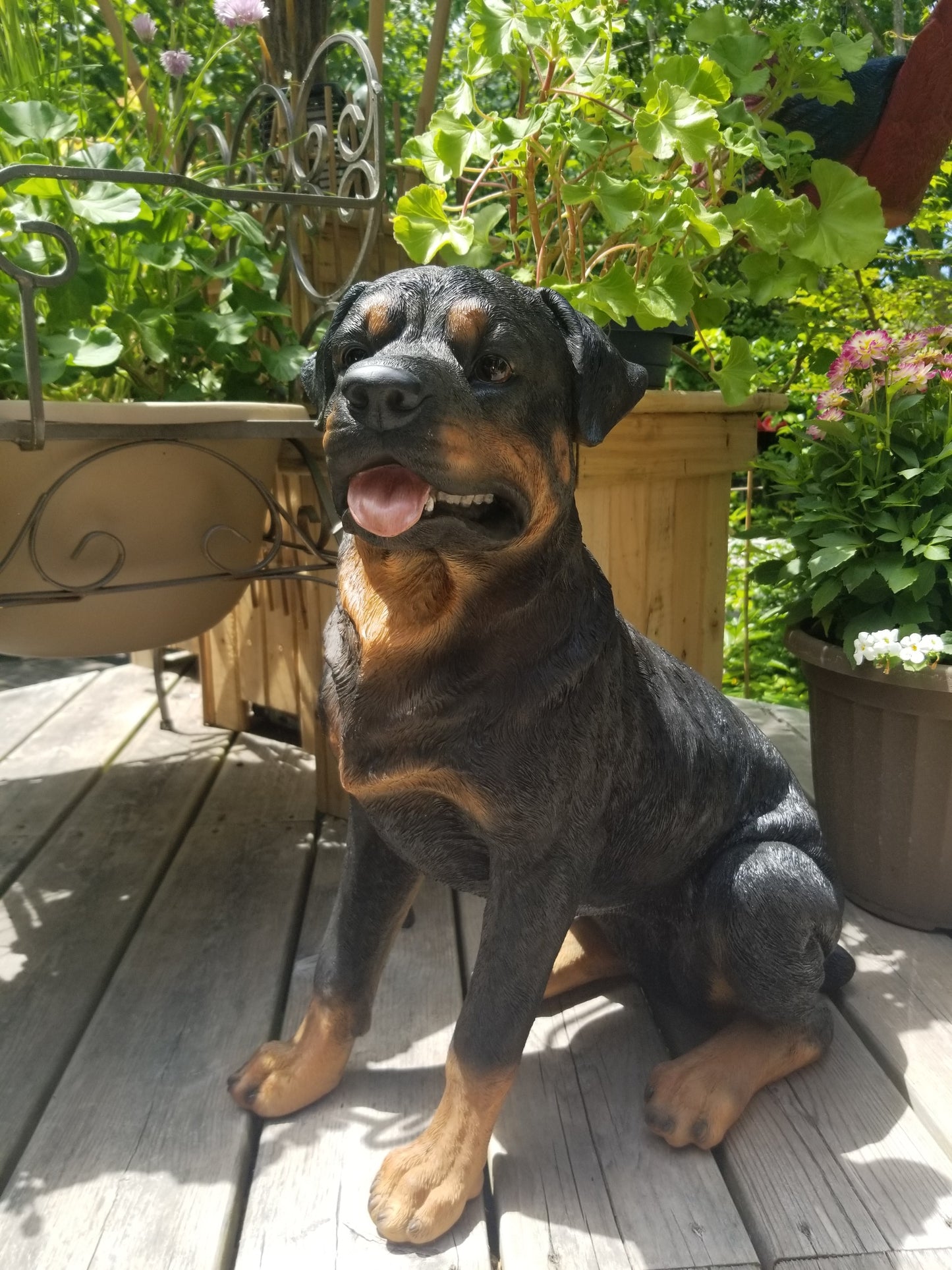 buy a rottweiler dog statue at auction
