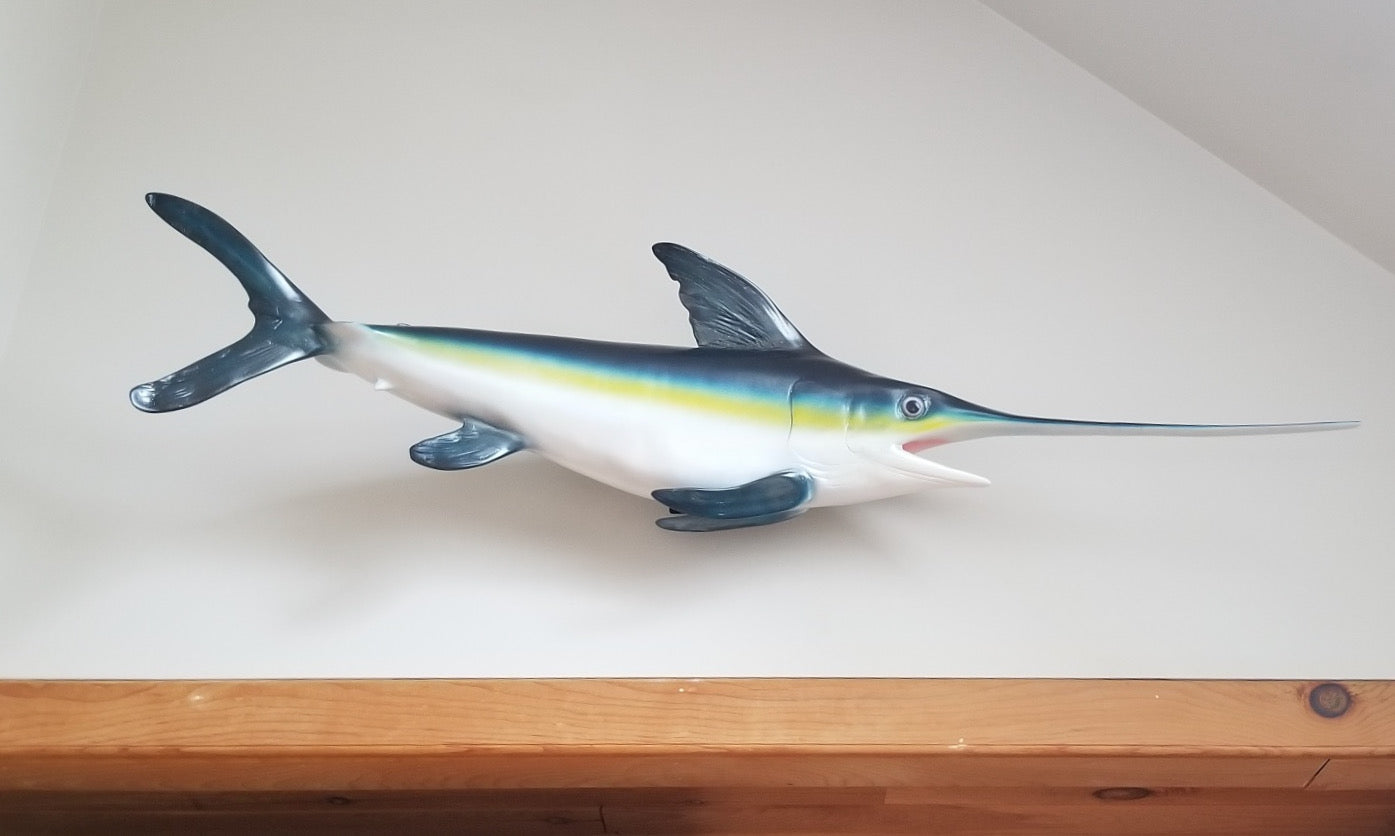Auction for sale swordfish statue