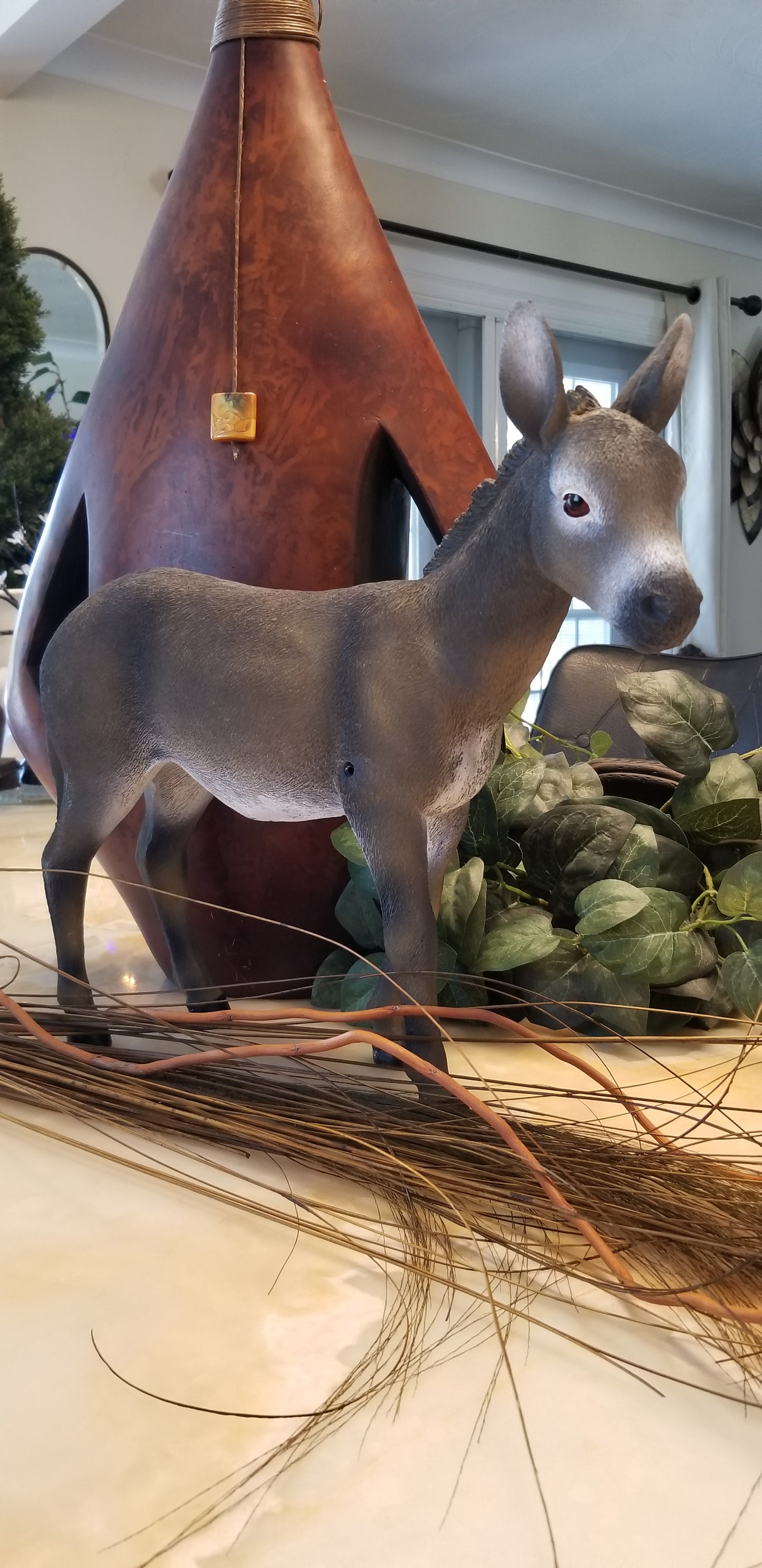 buy a donkey statue at auction