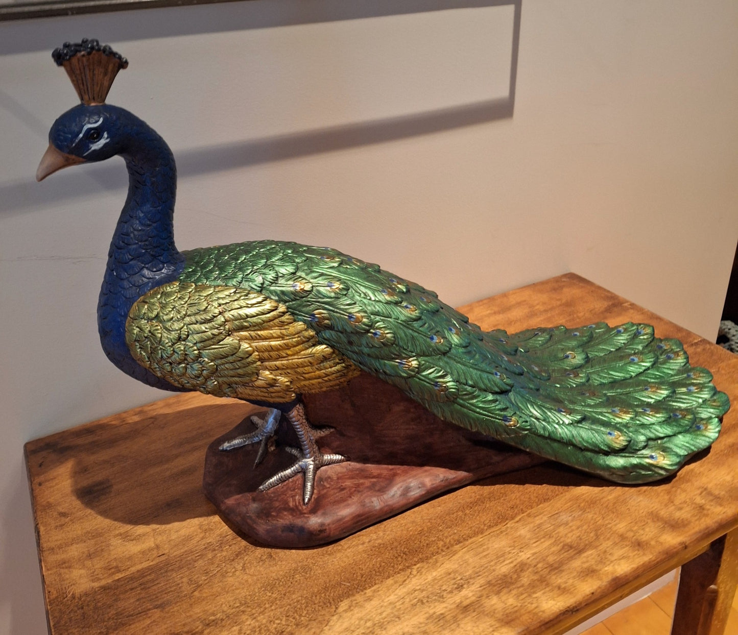 medium peacock statue for sale