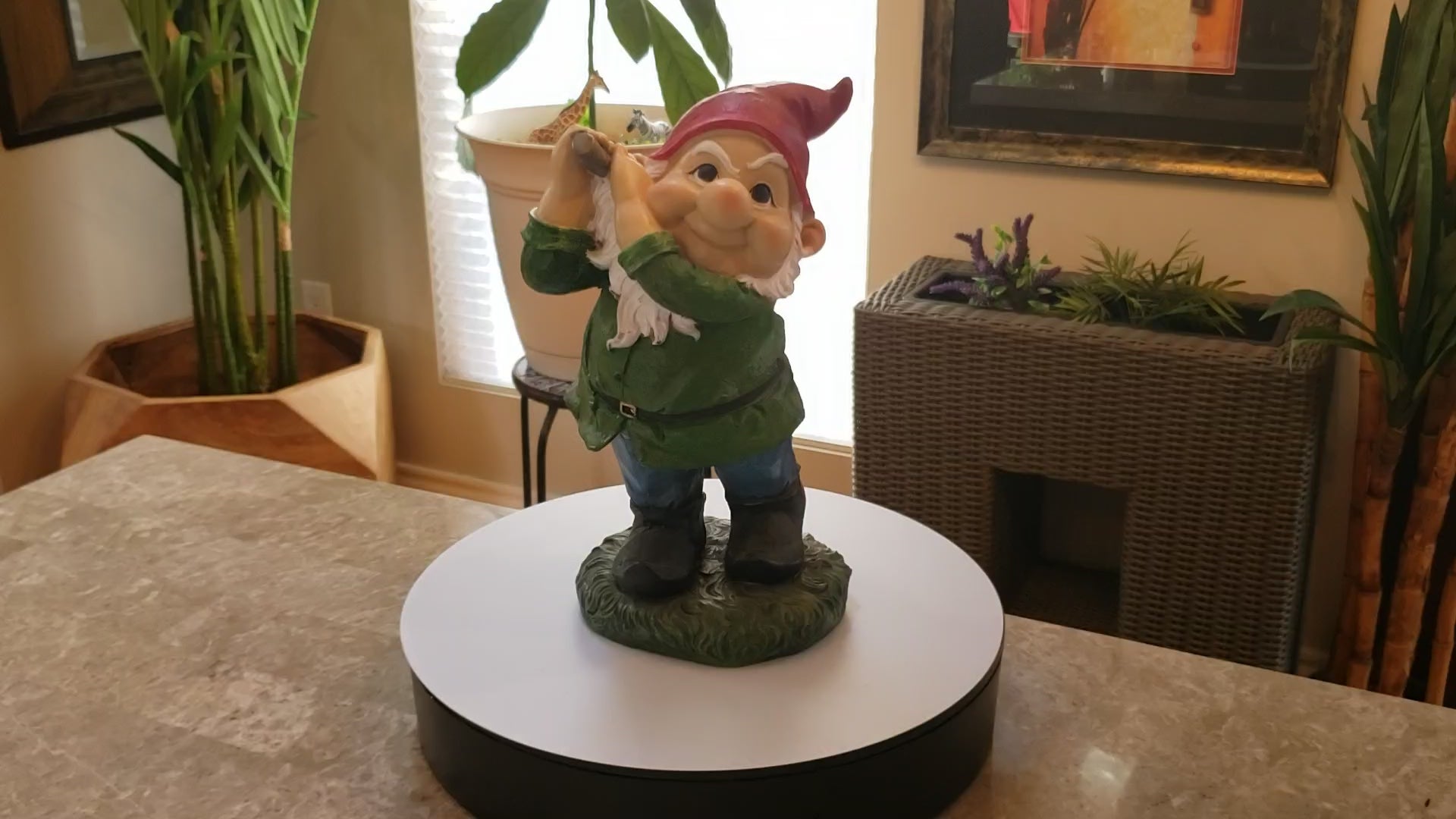 Auction for sale golfing gnome statue
