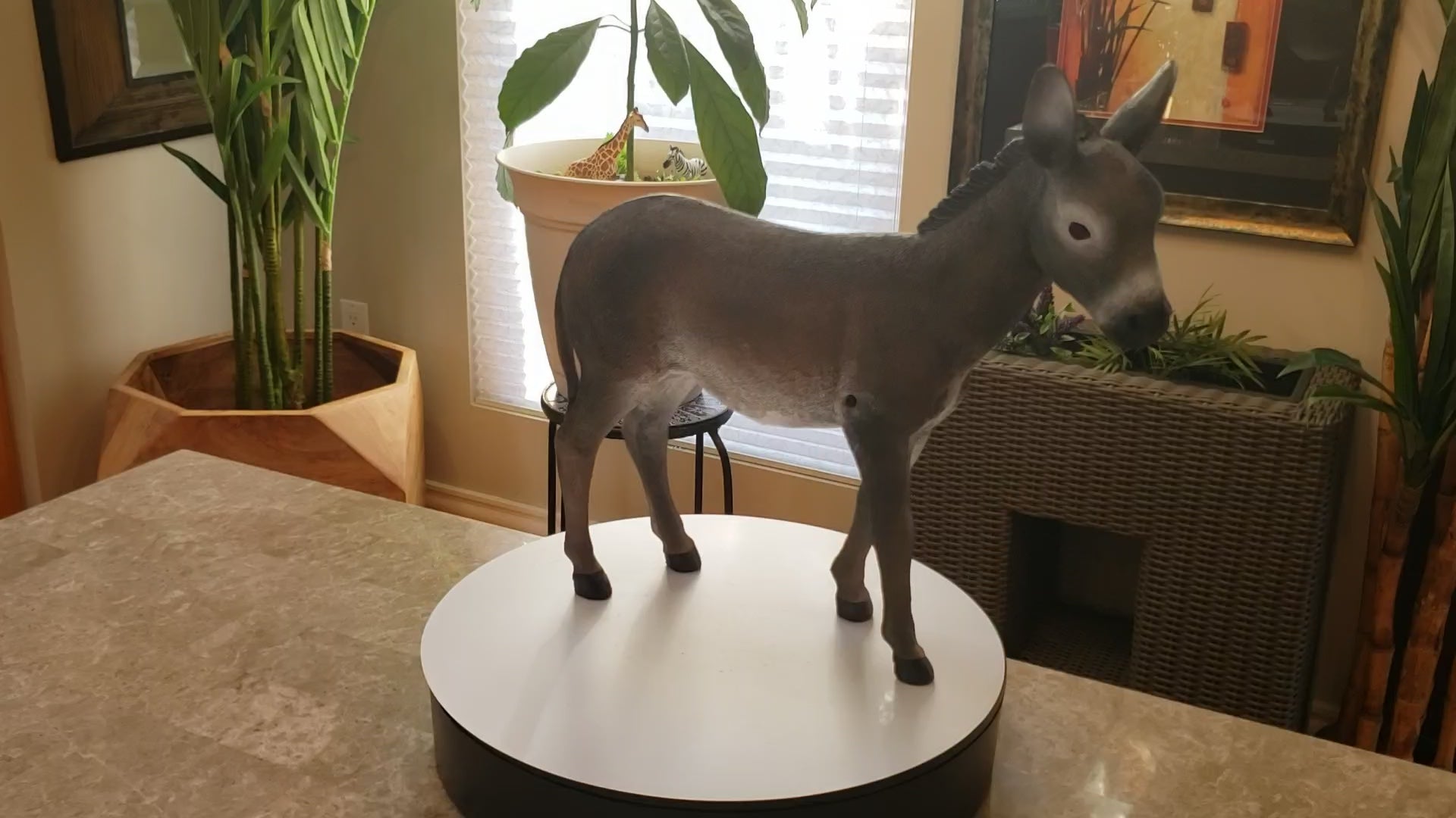 Auction for sale donkey statue
