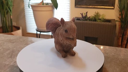 Auction for sale squirrel statue