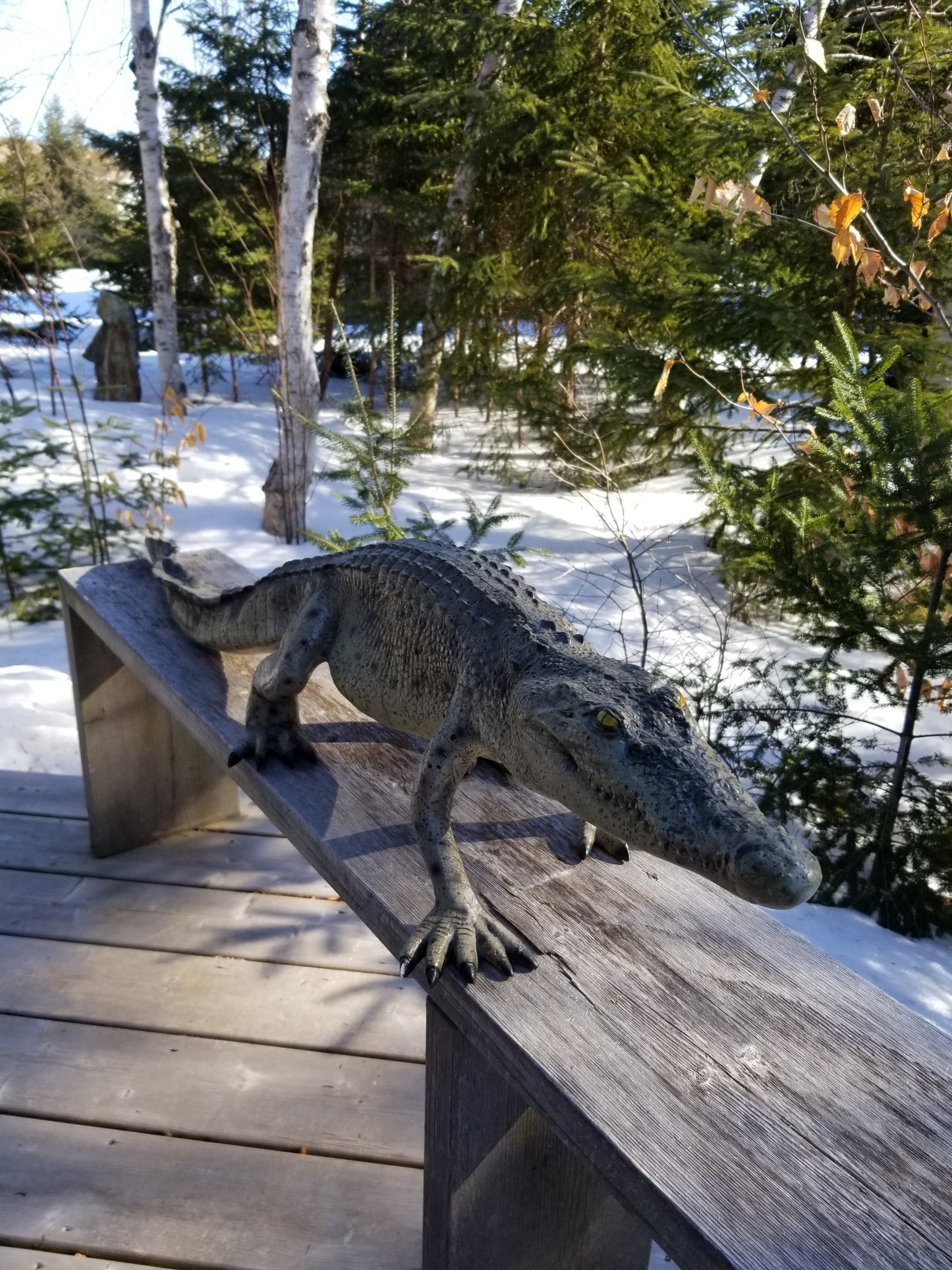 large crocodile statue for sale