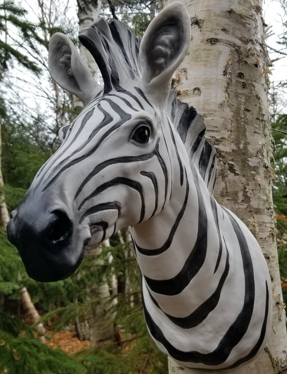 zebra head wall statue for sale