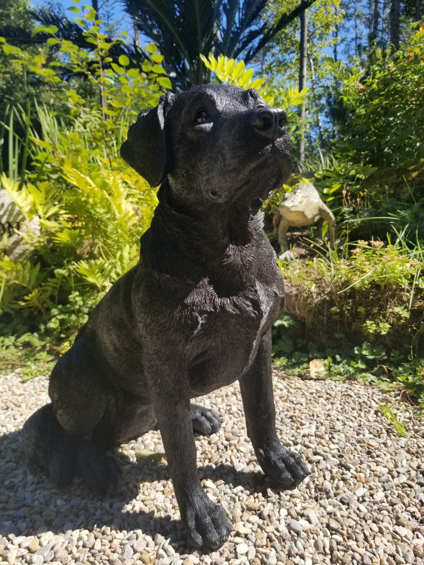 black lab dog statue for sale