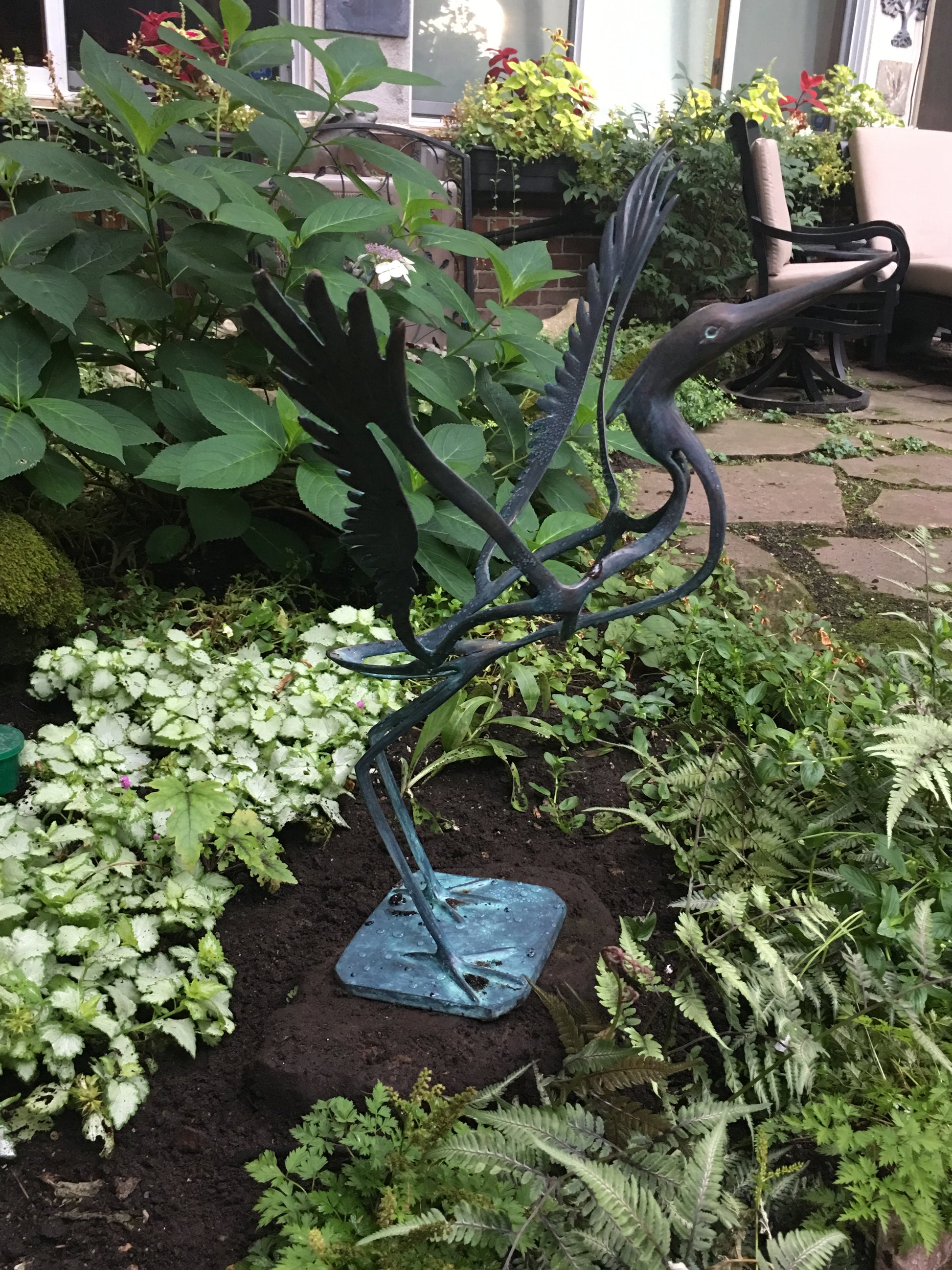 bronze bird statue for sale
