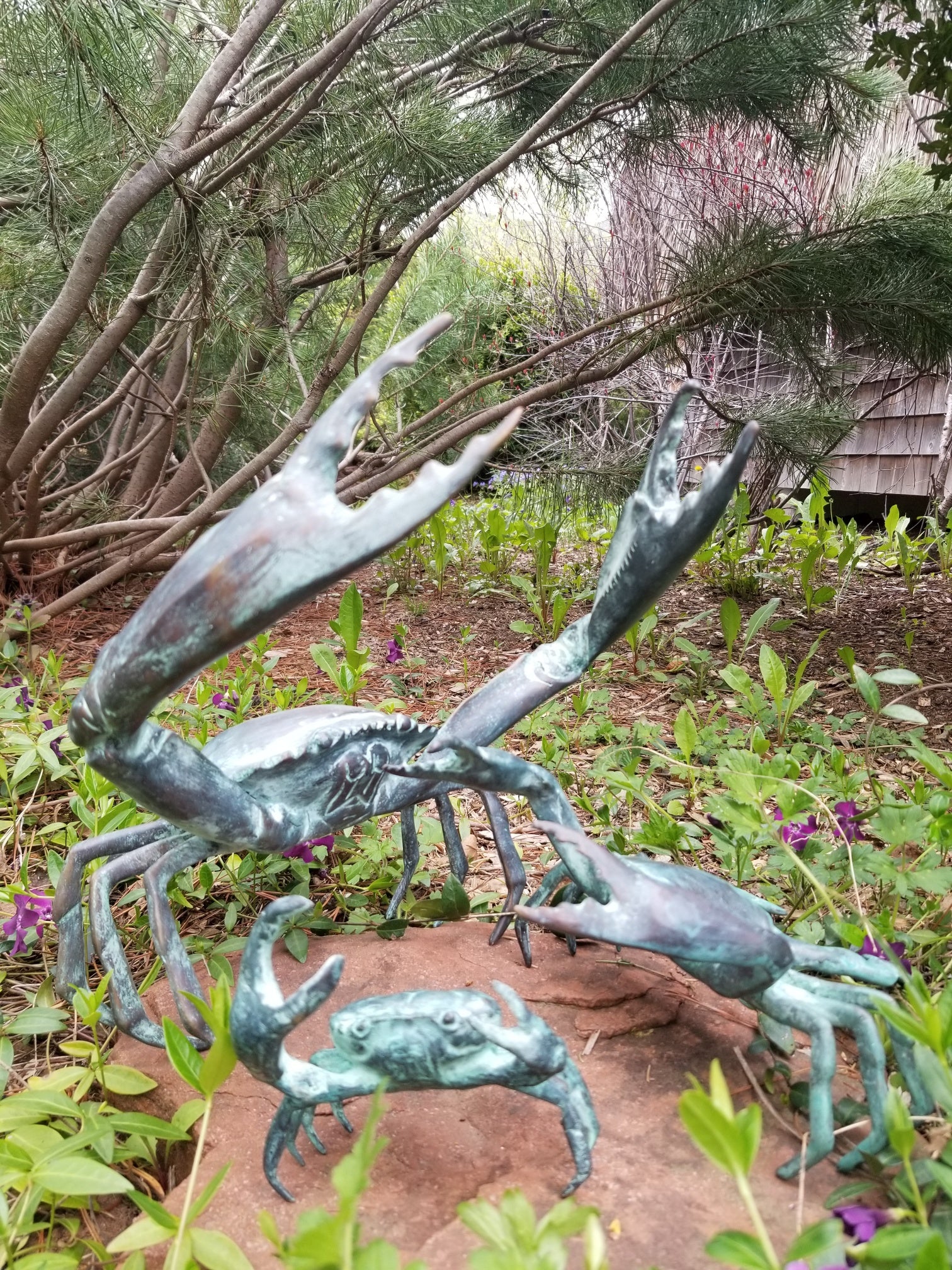 crab statue collection in bronze for sale