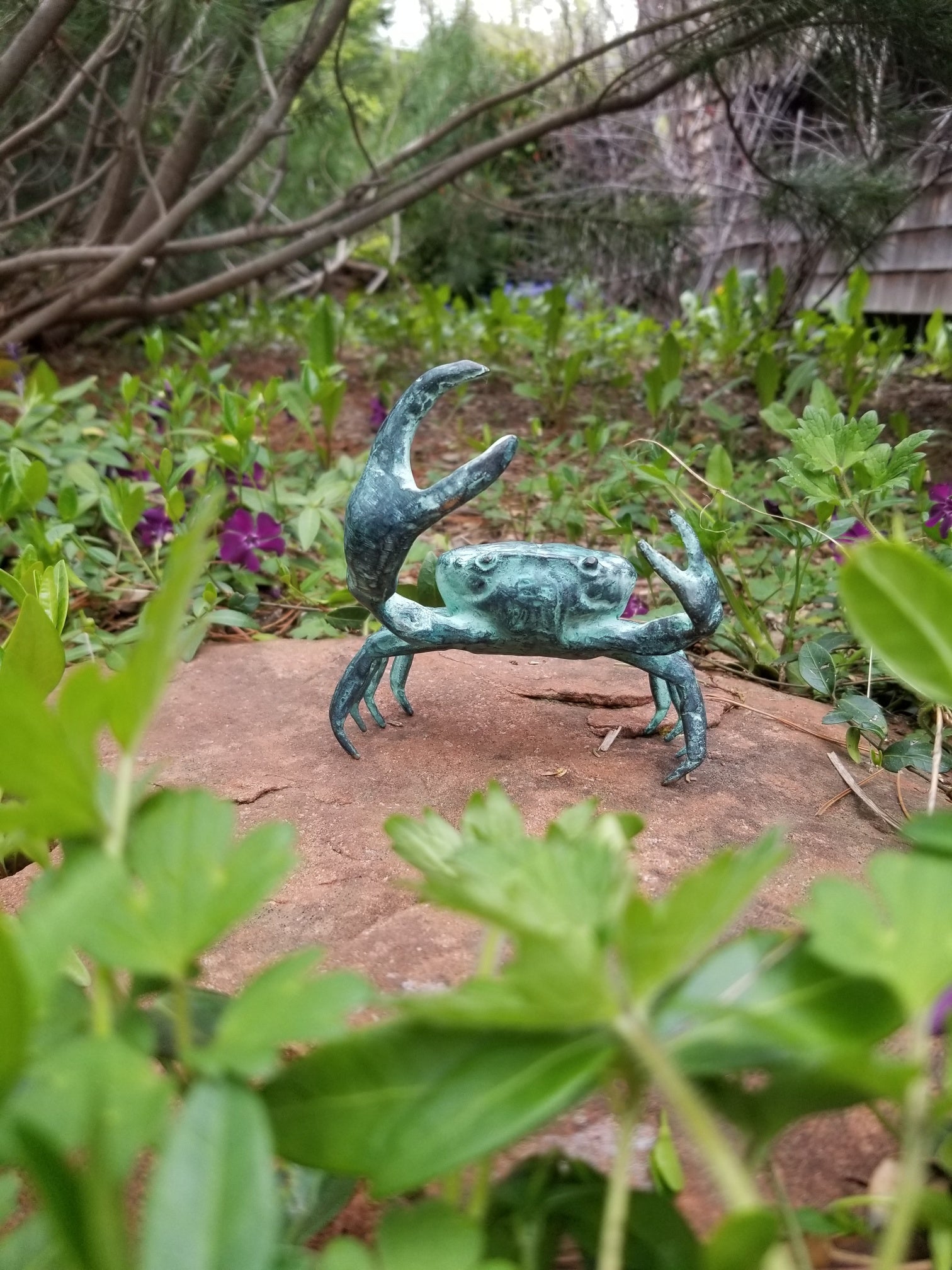 small bronze crab statue for sale