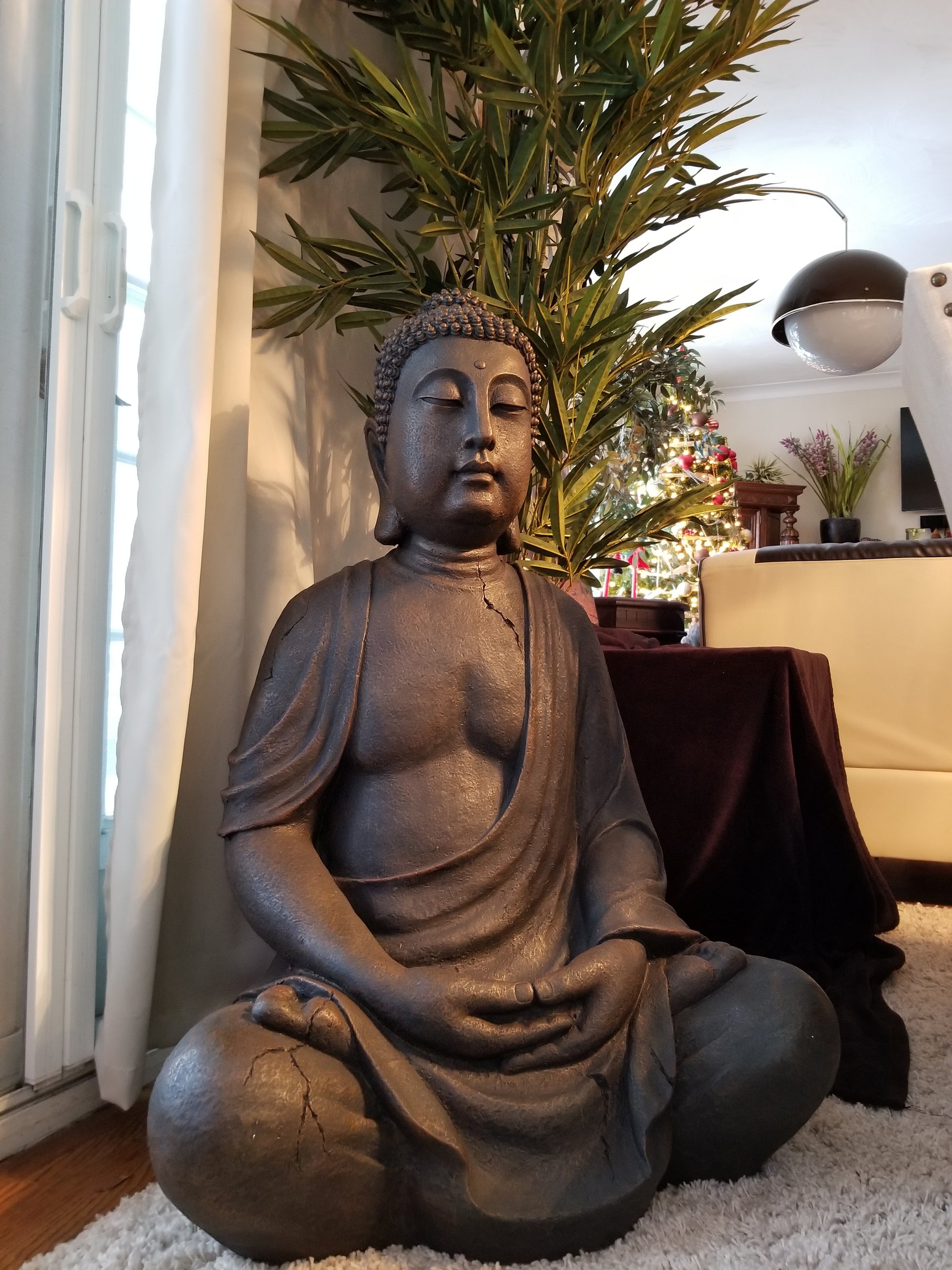 buddha in the garden sculpture