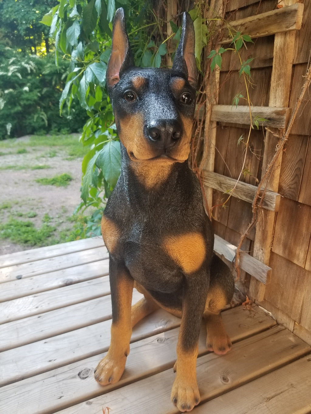 doberman dog statue for sale