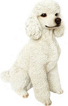 poodle white dog statue for sale