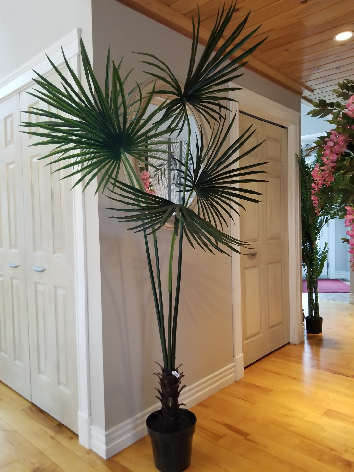 7 foot fan palm artificial tree for sale