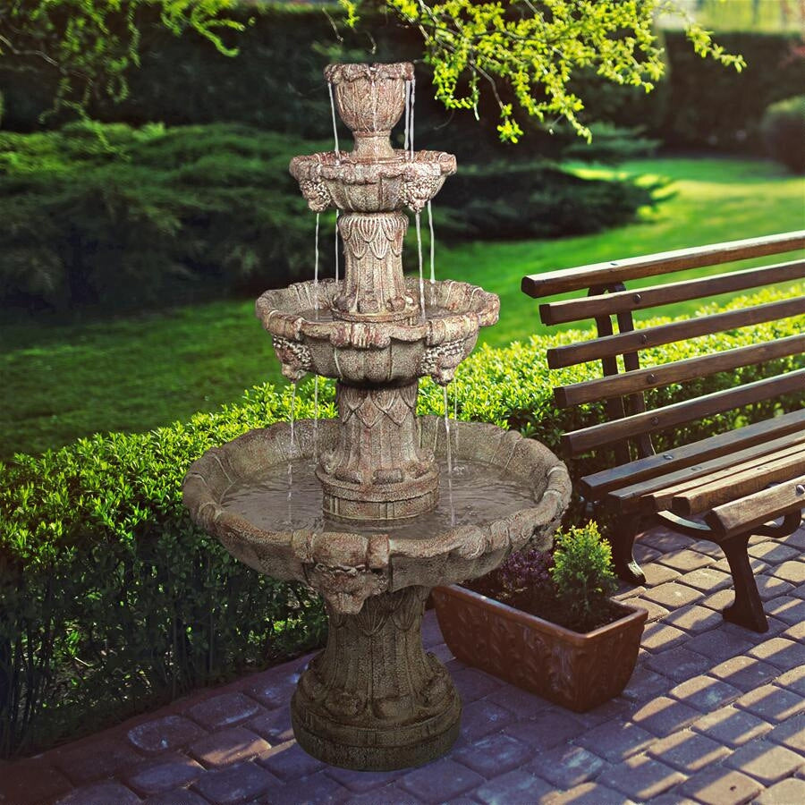 four tier garden fountain