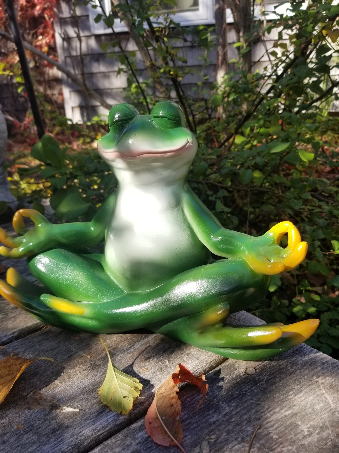 yoga frog statue for sale