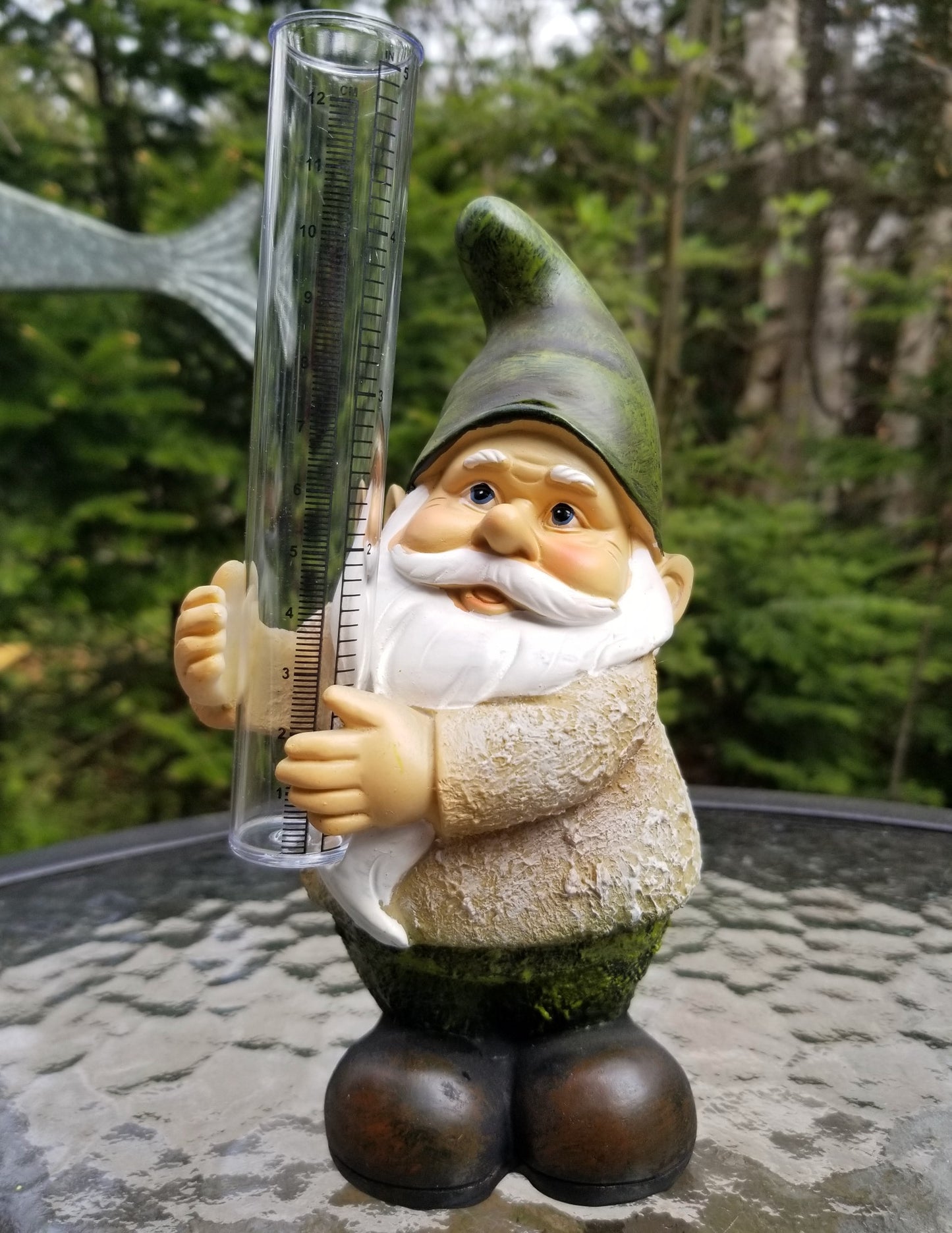 rain gauge gnome statue for sale