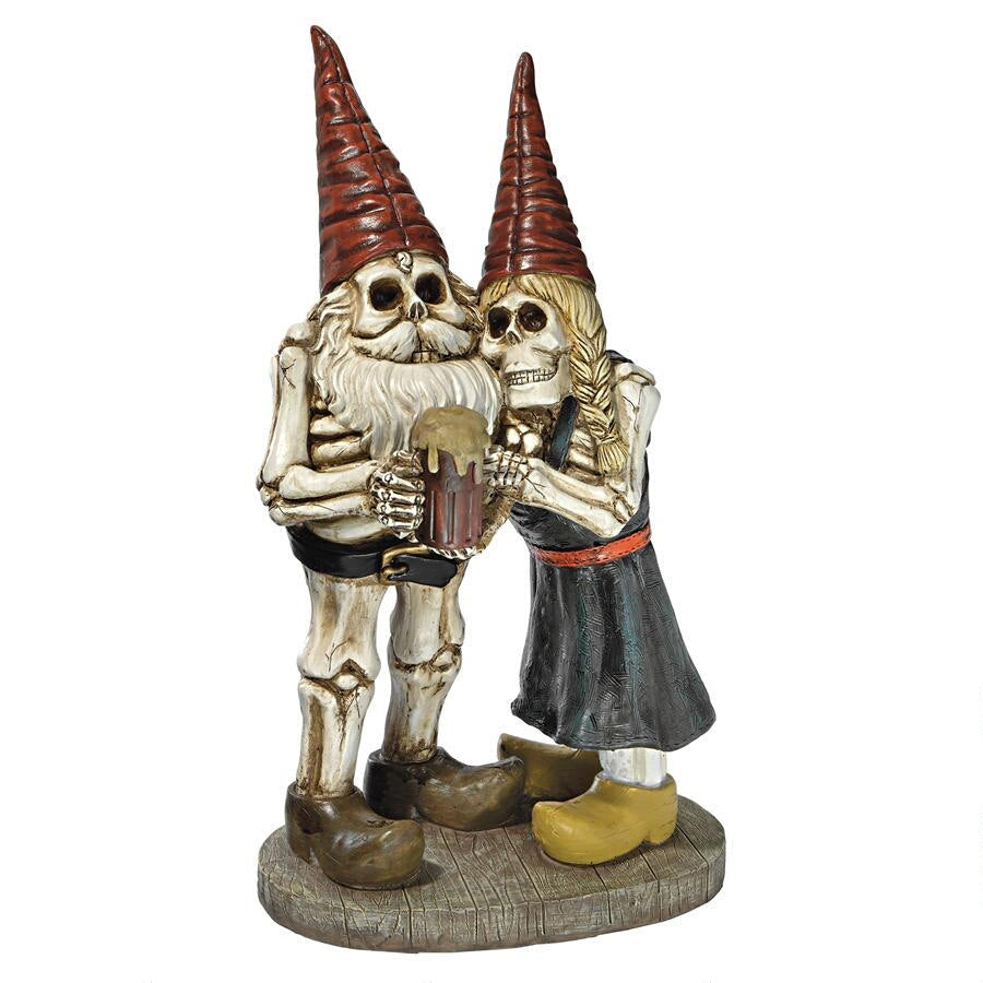 zombie duo gnome statue for sale