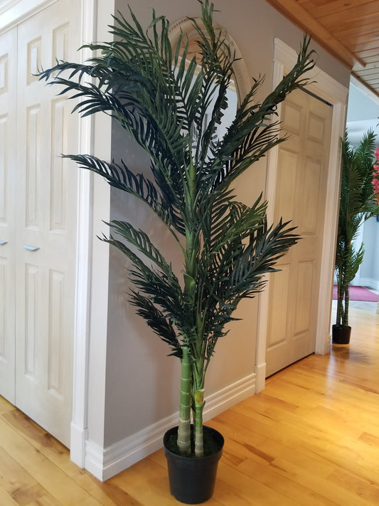 6 foot golden cane palm artificial tree for sale