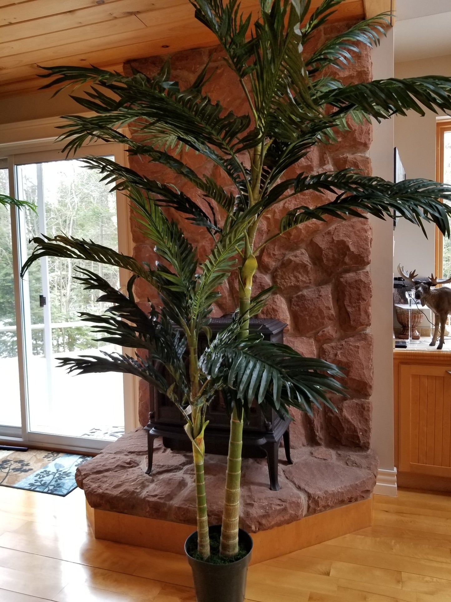 8 foot golden cane palm artificial tree for sale