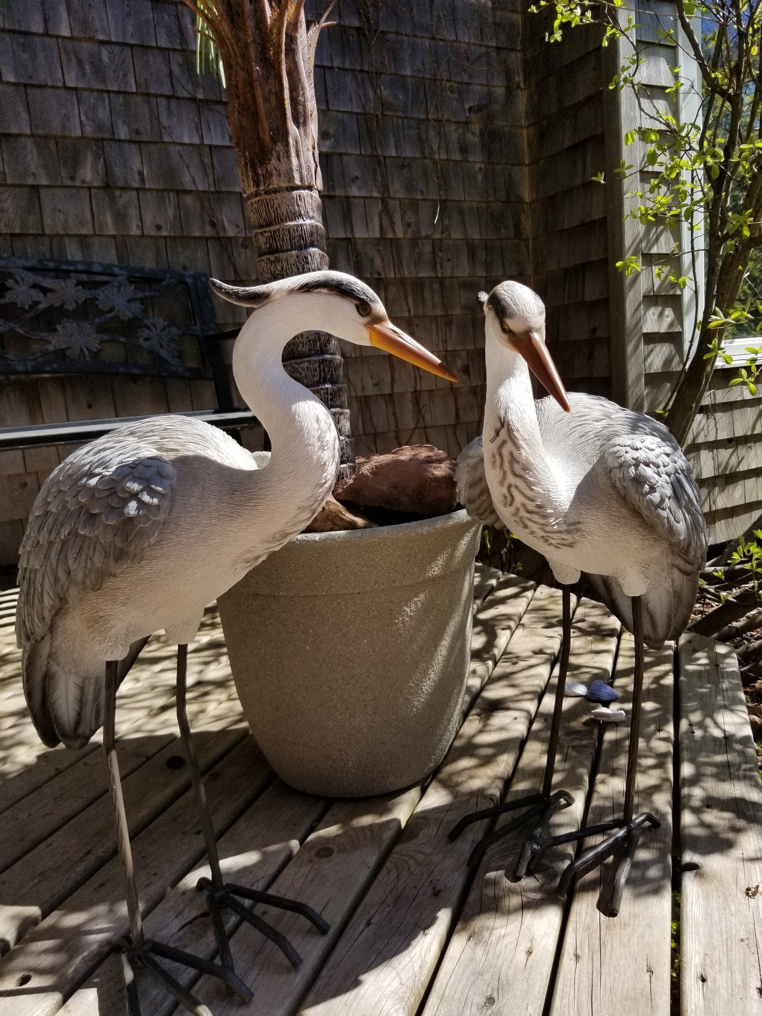 resin grey heron statues for sale