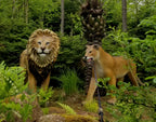 giant lion statue pair for sale