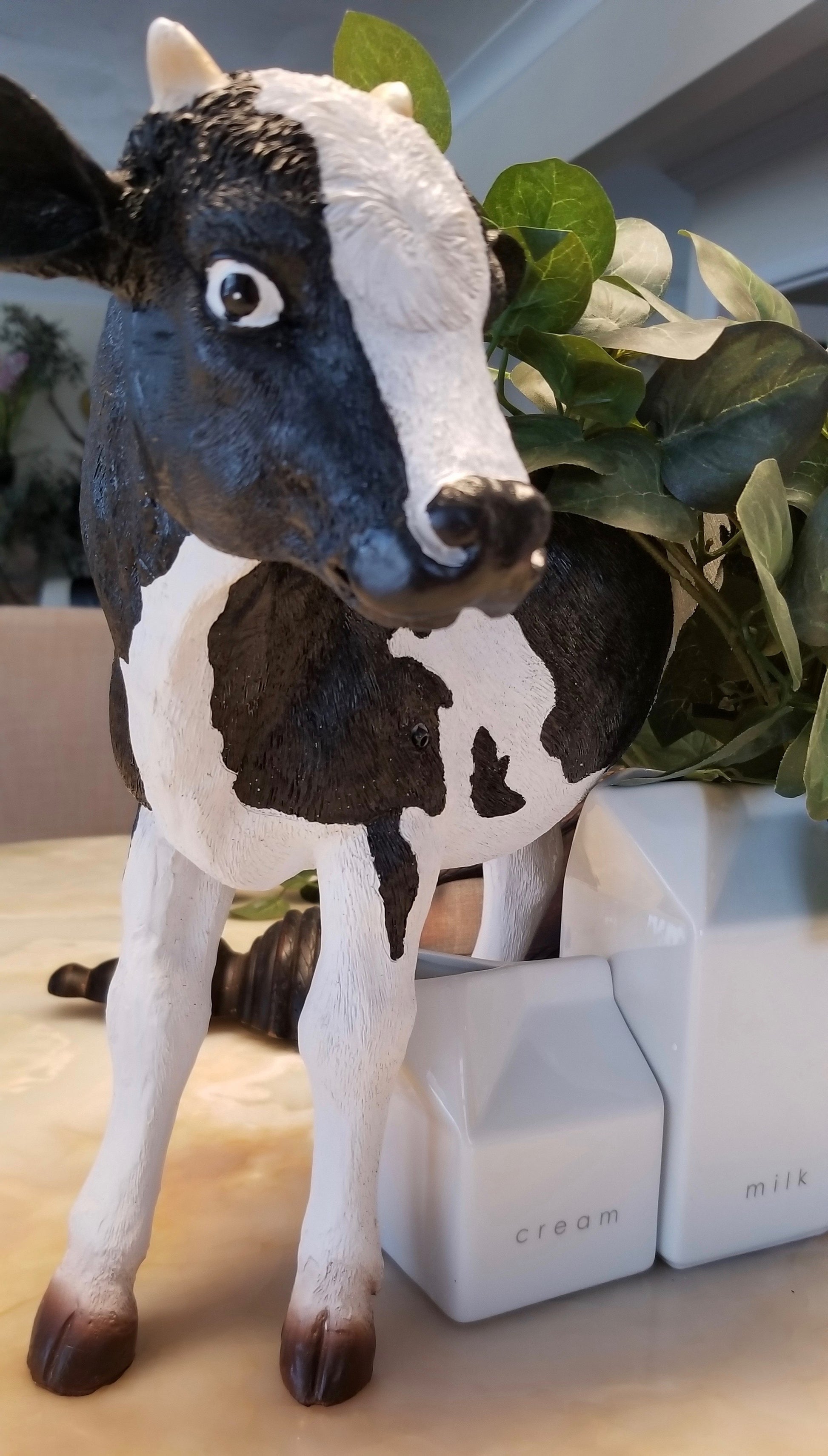 motion sensor cow statue for sale