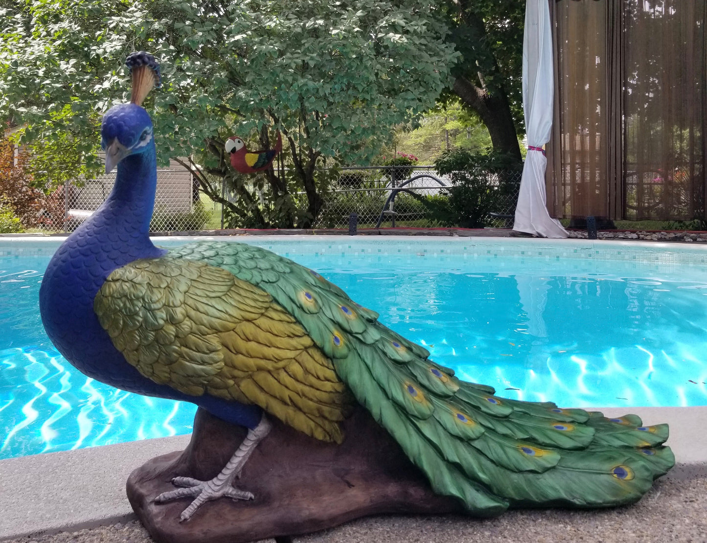 large peacock statue for sale