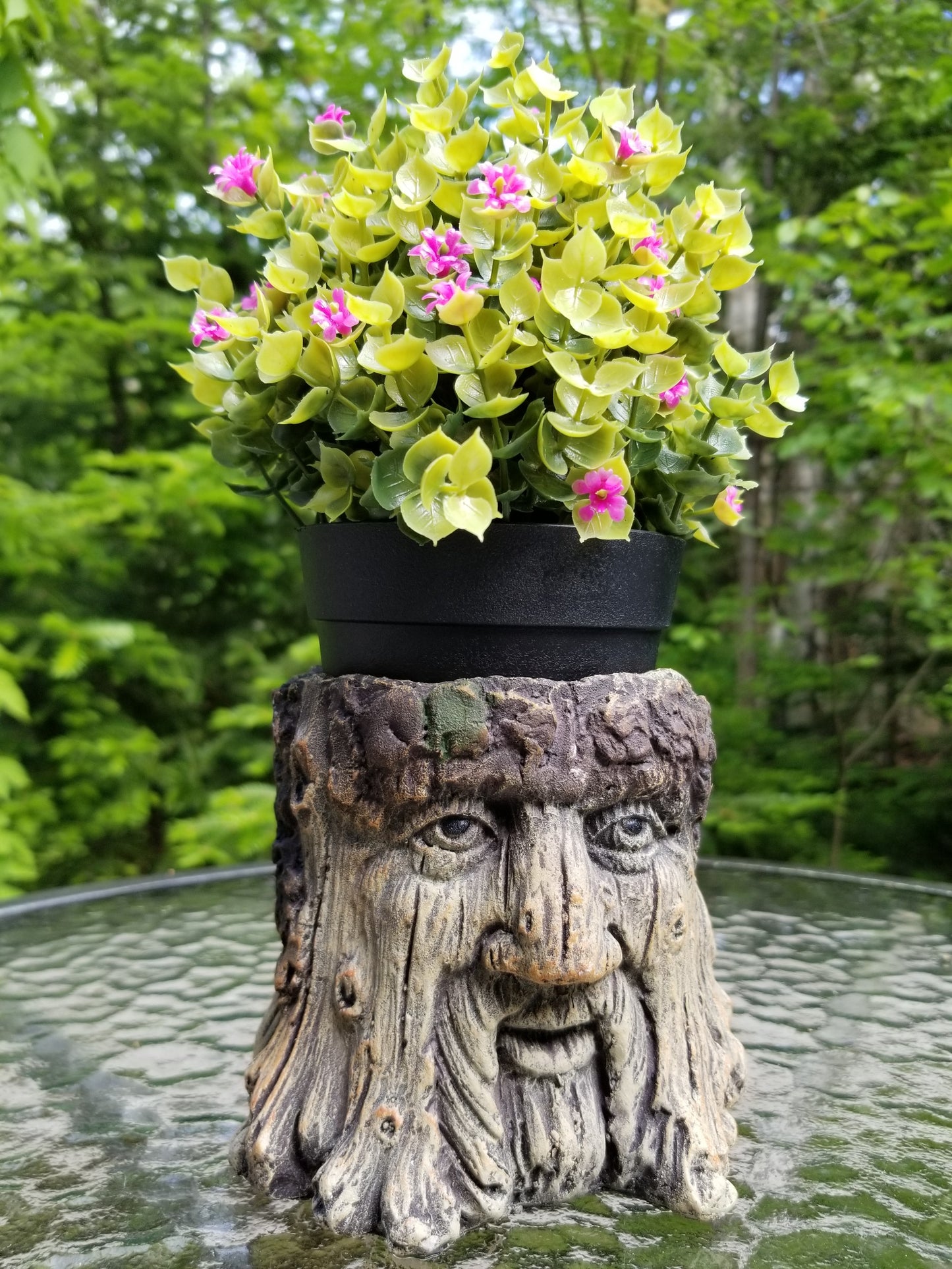 tree face animal planter for sale