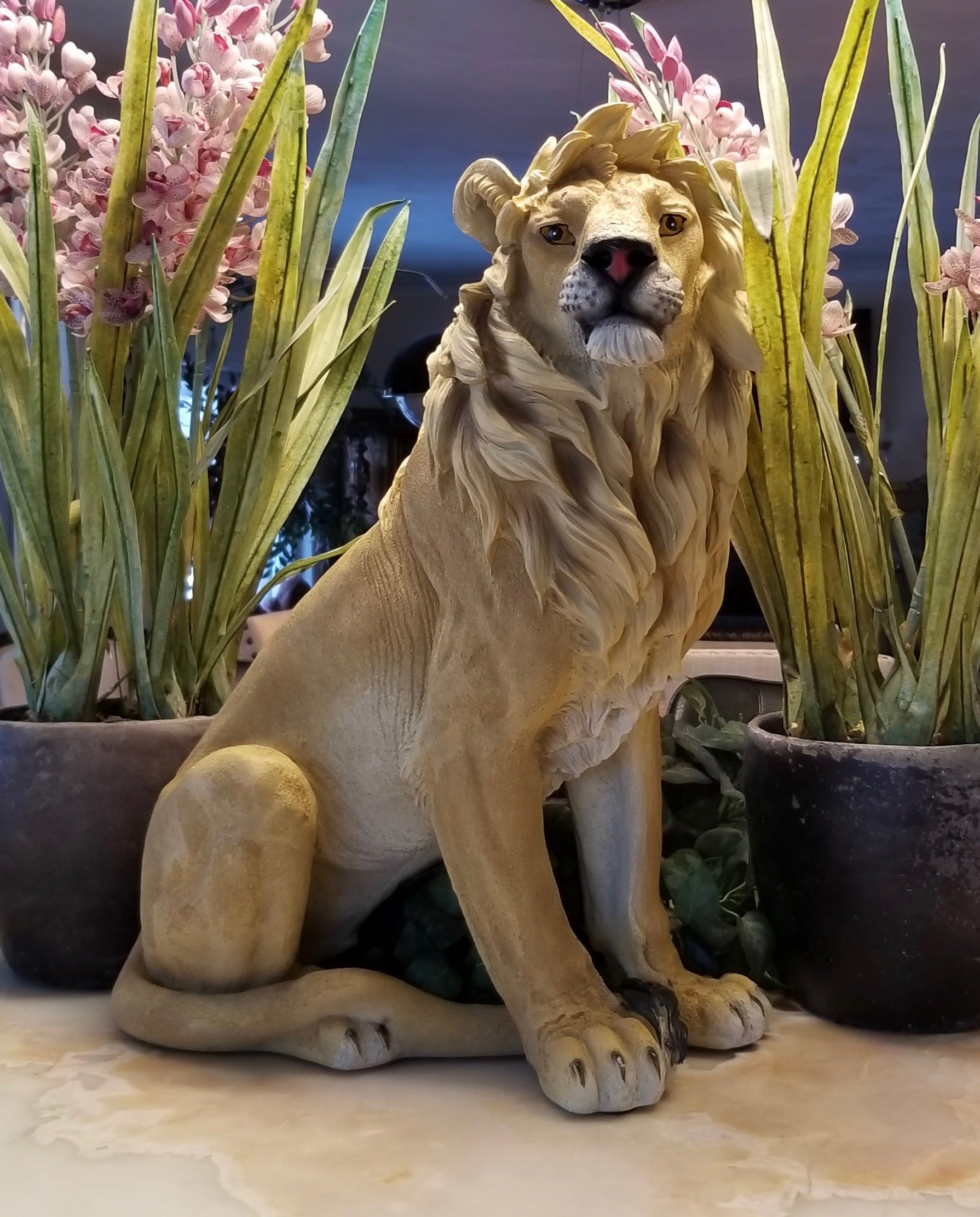 proud lion statue for sale
