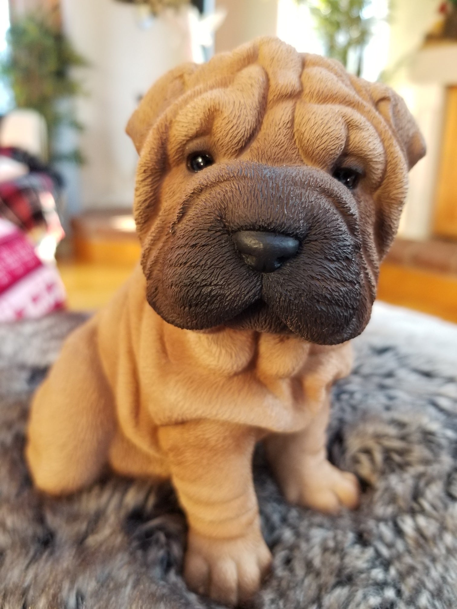 sitting shar pei dog statue for sale