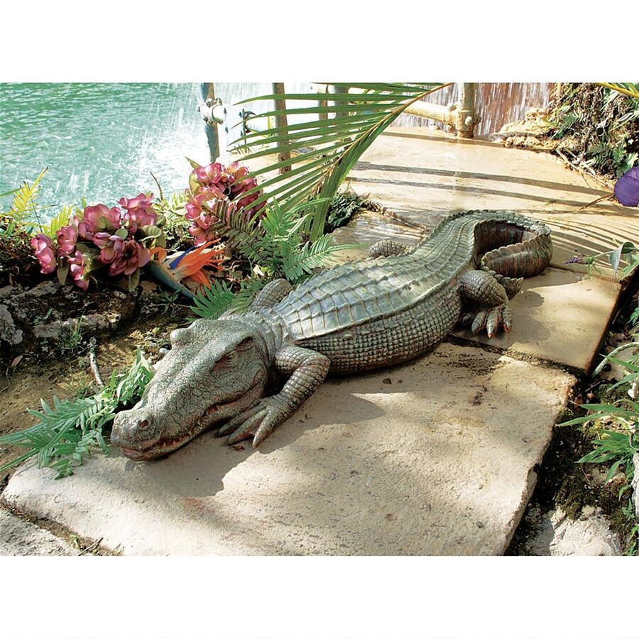 large crocodile statue for sale