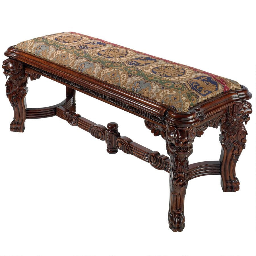 regal lion mahogany bench