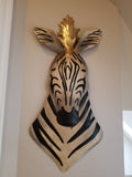 zebra metal wall sculpture for sale